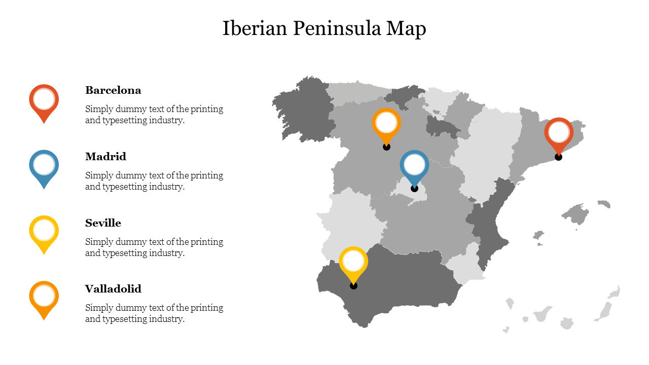 Iberian Peninsula Map